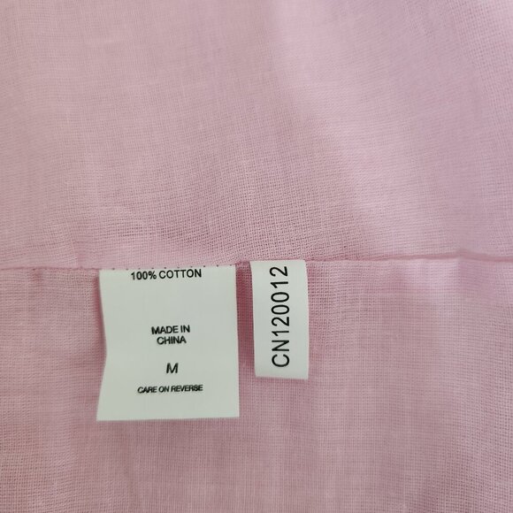 New York & Company Size M Multicolor Tie Back Cotton Dress with Pockets - Picture 11 of 12